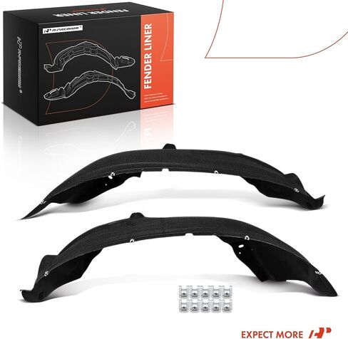 مجموعة درع سبلاش للبطانة الداخلية من A-Premium مع مشابك - متوافقة مع Ford F-250 F-350 F-450 F-550 Super Duty 2011-2016 - مصنع طازج (PET+PP)، غير مجدد أو معاد تدويره in Kuwait