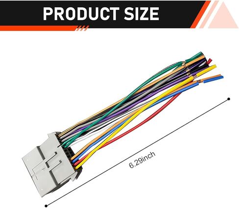 WZP Car Audio Wiring Harness, Radio Adapter Wiring Harness Kit with Antenna Adapter Connector, Compatible with Chevy Hummer Buick Suzuki (Multicolored) in Kuwait