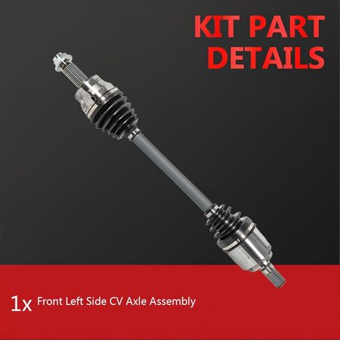 مجموعة عمود محور السيرة الذاتية متوافقة مع Kia Sorento 2021-2023 2.5L L4، Hyundai Santa Fe 2021-2023 2.5L L4 للسائق الأمامي الأيسر محاور السيرة الذاتية in Kuwait