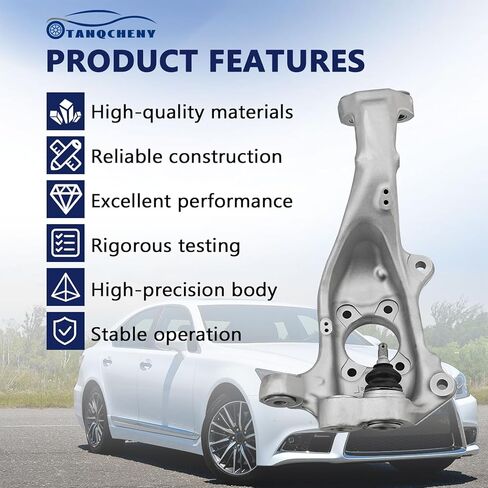43201-59045 Front Right Steering Knuckle Spindle with Ball Head Fits for Lexus LS460 2007-2017 4320159045 43201-59045-99 in Saudi Arabia