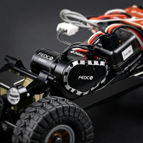 مجموعة محرك وناقل حركة بدون فرشاة SCX30 مع 25A ESC، ترقية محرك خارجي بعزم دوران عالي 3500 كيلو فولت لترقيات SCX30 المحورية 1/30 RC الزاحف in Kuwait