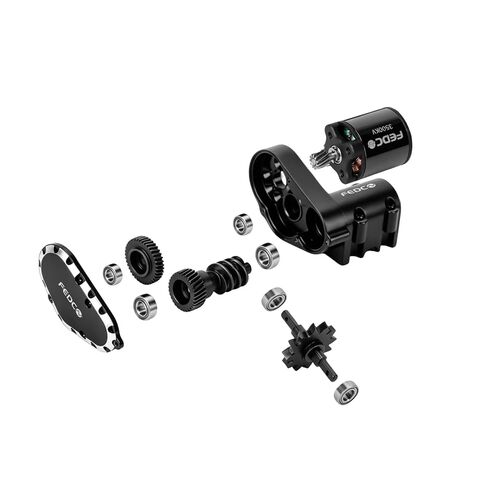 مجموعة محرك وناقل حركة بدون فرشاة SCX30 مع 25A ESC، ترقية محرك خارجي بعزم دوران عالي 3500 كيلو فولت لترقيات SCX30 المحورية 1/30 RC الزاحف in Kuwait