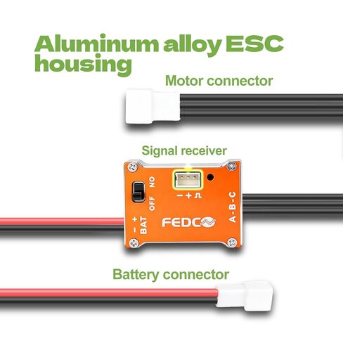 مجموعة محرك وناقل حركة بدون فرشاة SCX30 مع 25A ESC، ترقية محرك خارجي بعزم دوران عالي 3500 كيلو فولت لترقيات SCX30 المحورية 1/30 RC الزاحف in Kuwait