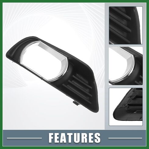 Motoforti Left Right Side Fog Light Grille Cover Trim NO.5212706040/5212806040 for Toyota Camry 2007 2008 2009 Black 1 Pair Long-lasting in Kuwait