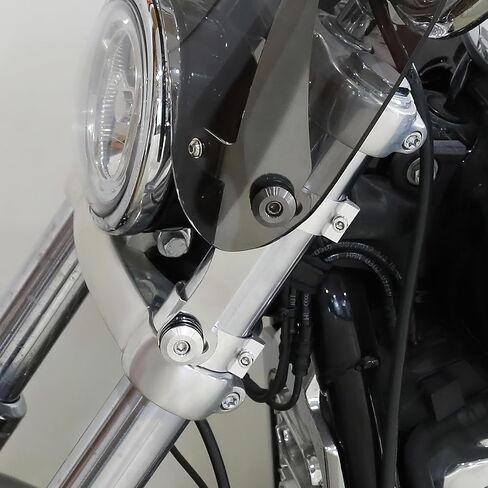 XMT-MOTO 49 مللي متر مشابك الزجاج الأمامي مناسبة لهارلي سوفتيل ستريت بوب FXBB منخفض رايدر 2018-2023 in Kuwait