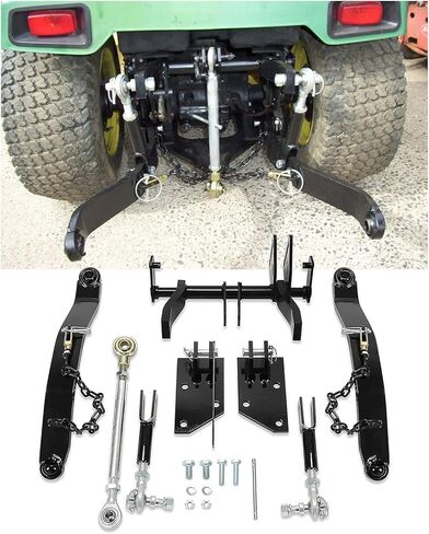HECASA Rear 3 Point Hitch Kit CAT-1 متوافق مع نماذج جرار John Deere 318 و322 و330 و332 و420 و430 ديزل و316 مع خطاف استقبال محرك Onan in Kuwait