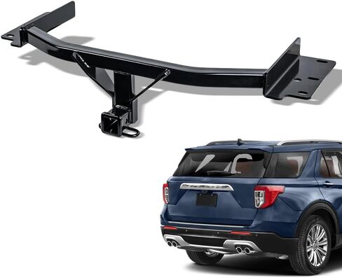 7422450643676 متوافق مع 2020-2026 Ford Explorer/Lincoln Aviator Class 3 III أسود 2 بوصة وصلة مقطورة للمستقبل in Kuwait