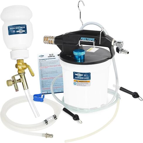 FIRSTINFO A1152US 2nd Generation Vacuum Brake Bleeder Includes 4.9 ft Long Silicone Bleeding Hose with One-Way Check Valve + Oil Stopper Valve in Saudi Arabia