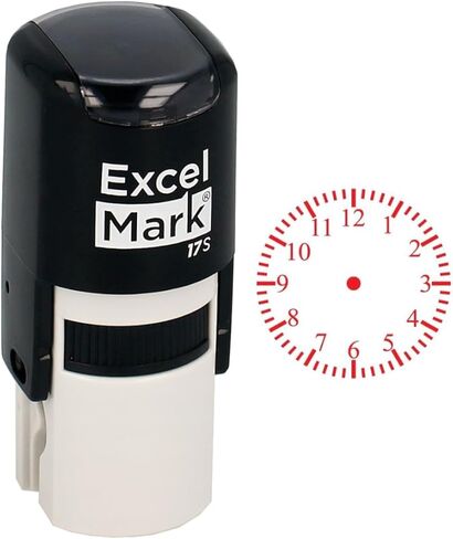 ساعة ExcelMark - ختم المعلم الدائري ذاتي التحبير - حبر أحمر in Kuwait