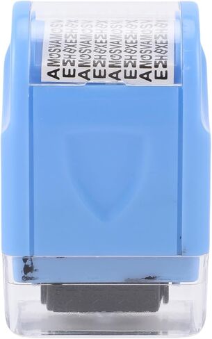WALFRONT ID حامي الحبر الأسطوانة ختم الأسطوانة الأمنية السرية للشيكات والبيانات المصرفية مع تصميم محمول لحماية الخصوصية على الفواتير والوثائق in Kuwait