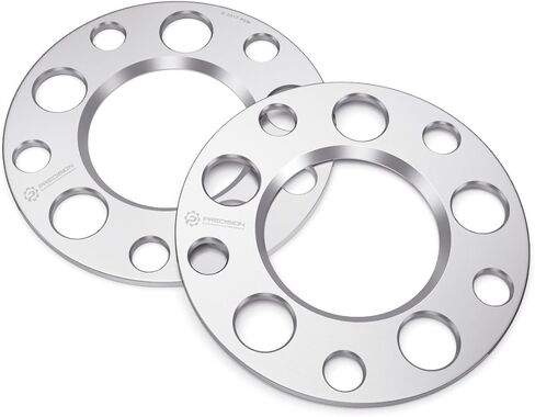 فواصل عجلات 5 مم Hubcentric 5x114.3 (تجويف 66.1 مم) متوافقة مع Nissan Infiniti G35 G37 Q50 Q60 Q70 FX35 FX50 350z 370z Altima Maxima 300zx 240sx Rogue Sentra - فضي 66.2 مم قطعتان in Kuwait