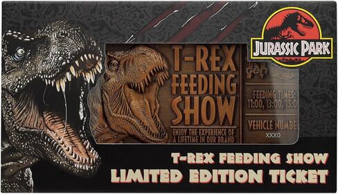 Fanattik Jurassic Park Feeding Show Ticket Limited Edition Embossed Metal Replica in Saudi Arabia