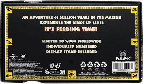 Fanattik Jurassic Park Feeding Show Ticket Limited Edition Embossed Metal Replica in Saudi Arabia