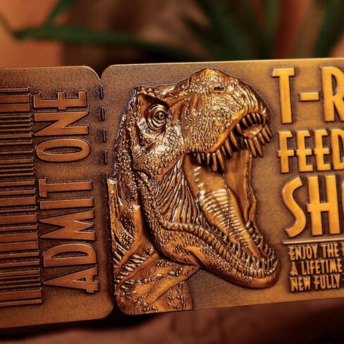 Fanattik Jurassic Park Feeding Show Ticket Limited Edition Embossed Metal Replica in Saudi Arabia