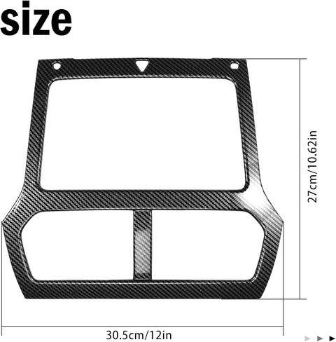 Dashboard Console Navigation Cover GPS Frame Trim for Explorer 2011 2012 2013 2014 2015 Carbon Fiber Black Accessories in Saudi Arabia