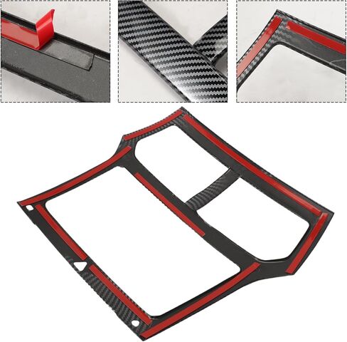 Dashboard Console Navigation Cover GPS Frame Trim for Explorer 2011 2012 2013 2014 2015 Carbon Fiber Black Accessories in Saudi Arabia