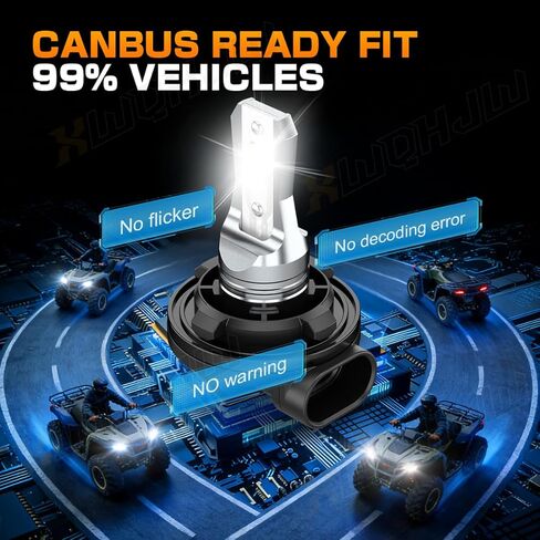 33150-HN5-670 led lights Compatible for Polaris ATV ATP 330 4X4 2004-2005, 500% Brighter 1:1 mini size, ATV Powersports Bulb for Off Road, Plug n Play, Pack of 2 in Saudi Arabia