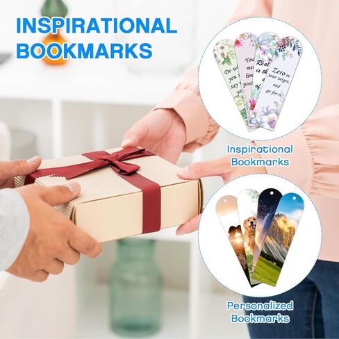Sublimation Double Sided Bookmark Blanks - 50Pcs Metal Kit + 50 Colors Tassels, DIY Bookmarks for Book Lovers, Crafts, Reading Gifts in Saudi Arabia