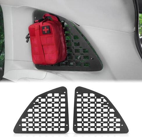 Rear Window Metal MOLLE Panel for Subaru Forester 2019–2023, Modular Rigid Tactical MOLLE Accessories No-Drill Storage Panels Car Cargo Rack SUV Vehicle Cargo Organizer (2 Pack) in Saudi Arabia