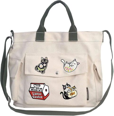 4 Pack Embroidered Cat Iron on Patches, Funny Meme Cute Cartoon Animals Patch, Cute Flower Cat Sew On Patches DIY Clothes Accessories for Clothes Jeans Jackets Backpacks Hats Bags in Saudi Arabia