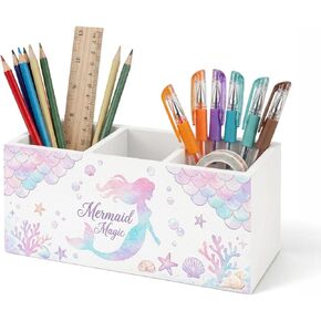 Wildflower Pen Pencil Holder for Office Desk Spring Wildflower Office Decor Wooden Floral Organizer Desktop Decor Gift for Girls Spring Makeup Brush Toothbrush Holder for Bathroom Desk Accessories in Saudi Arabia