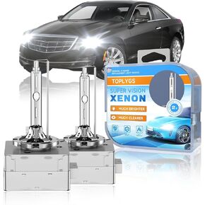 D3S HID Xenon Bulb Fit for Cadillac 2013-2017 XTS 2013-2019 ATS 2016-2019 CTS, 8000K White Blue, OEM High Low Beam Xenon Lights Replacement, Plug and Play, Pack of 2 in Saudi Arabia
