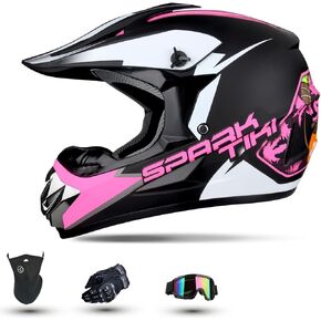 Dirt Bike Helmets Youth DOT Approved Dirtbike Helmet Kids ATV Helmets with Goggles, Gloves & Mask, for Dirt Bike, ATV, BMX Off-Road in Saudi Arabia