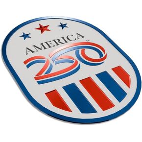 Official America 250th Stars & Stripes Emblem (Blue) in Saudi Arabia