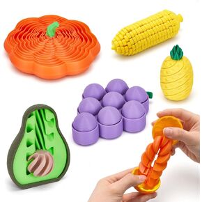 6PCS 3D Printed Fruit Fidget Toys Set, Sensory Fidget Toys for Anxiety Stress Relief, Desk Fidget Set for Adults Kids ADHD Autism, Classroom Party Favors Gifts in Saudi Arabia
