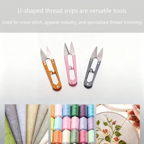 Bestac 3-Pack Thread Snips, Small Sewing Scissors for Yarn, Thread & DIY Crafts, Precision Trimming Nipper for Stitching and Quick Cuts. in Saudi Arabia