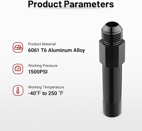 EVIL ENERGY 10AN ذكر مضيئة إلى 1/2 "NPT ذكر دوار تركيب ألومنيوم 1 قطعة in Kuwait