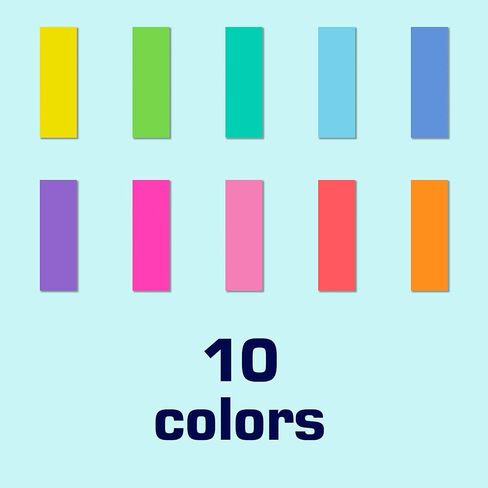 400 Pcs Colored Label Sticker in 10 Colors,3 x 1 Inch Write Color- Coding Labels File Folder Label Self-Adhesive for File Folders,Box Moving,Garage Sale,Price Tags,Study and Work in Saudi Arabia