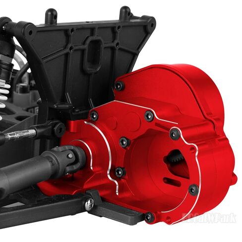 جزء ترقيات RC لـ 1/10 Slash/Rustler/Stampede/Bandit 2WD (VXL) Drag Slash/Bigfoot، علبة تروس ناقل الحركة و48P Gear & Slipper Clutch Kit لوحة ضغط وتفاضلية كاملة، أحمر in Kuwait