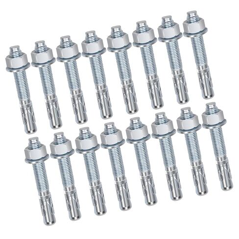 16 Pcs Lift Install Kit for 2 Post Car Lift & 4 Post Car Lift – Includes 3/4" x 5.5" Wedge Anchor Bolts, Compatible with 2 Post Lift and 4 Post Lift Systems up to 10000 lbs in Saudi Arabia