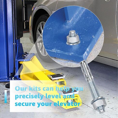 16 Pcs Lift Install Kit for 2 Post Car Lift & 4 Post Car Lift – Includes 3/4" x 5.5" Wedge Anchor Bolts, Compatible with 2 Post Lift and 4 Post Lift Systems up to 10000 lbs in Saudi Arabia