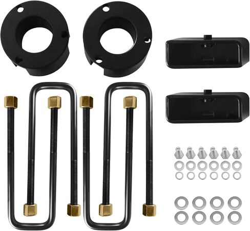 3" Front and 2" Rear Leveling Lift Kits for Toyota Tacoma 2005-2023 2WD 4WD, 3'' Front Struct Spacers & 2'' Rear Leveling Lift Blocks Kit with Extended Square U-Bolts in Saudi Arabia