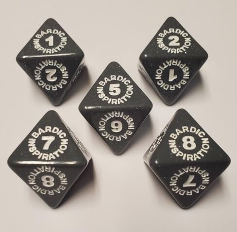 Bardic Inspiration d6 & d8 Dice Bundle Compatible with Dungeons and Dragons (5 of Each) in Kuwait