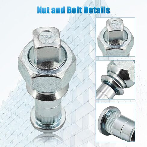8-97147-614-2 Set of 6 Rear Left Wheel Nuts & Stud Kit Compatible with Isuzu NPR NPR-HD NQR NRR Reach Replaces# 8-97359-810-0 8-97359-806-0 8971476142 8973598100 8973598060 in Saudi Arabia