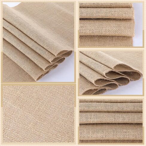 12" x 10 yd Burlap Table Runners, Jute Burlap Runner for Table, Natural Burlaps Tables Runners, Rustic Farmhouse Jute Country Vintage Burlaps Roll Runner for Wedding, Party Tables Decorations in Kuwait
