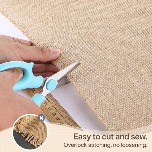 12" x 10 yd Burlap Table Runners, Jute Burlap Runner for Table, Natural Burlaps Tables Runners, Rustic Farmhouse Jute Country Vintage Burlaps Roll Runner for Wedding, Party Tables Decorations in Kuwait