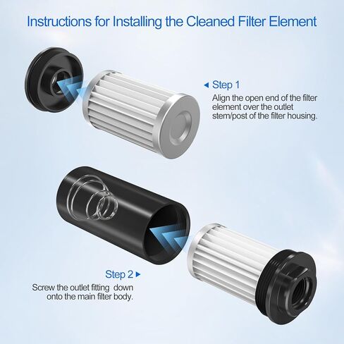 Premium 10 Micron Inline Fuel Filter with 6AN 8AN 10AN Adapters & Universal 50MM Clamp - High Flow Universal Fit for Automotive, Racing and Performance Fuel Systems in Saudi Arabia
