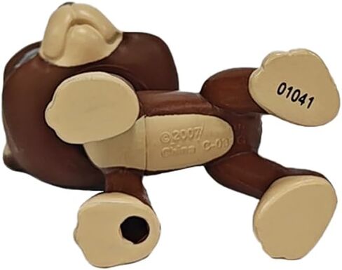 #1519 Mini Pet Toys Brown Great Dane Dog Animal Figure in Saudi Arabia