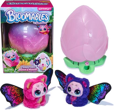Hatchimals Bloomables, Kittyfly Surprise Interactive Toy & Flower with Repeatable Reveal & Transformation, 100+ Sounds & Reactions (Styles Vary), Kids Toys for Girls & Boys in Saudi Arabia