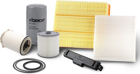 6.7L Cummins Fuel Filter Oil Filter Air Filter and Cabin Air Filter Kit Compatible with 2019-2024 Dodge RAM 2500 3500 4500 5500 Diesel Replaces 68436631AA 68157291AA 5083285AA 53034051AB 68406048AA in Kuwait