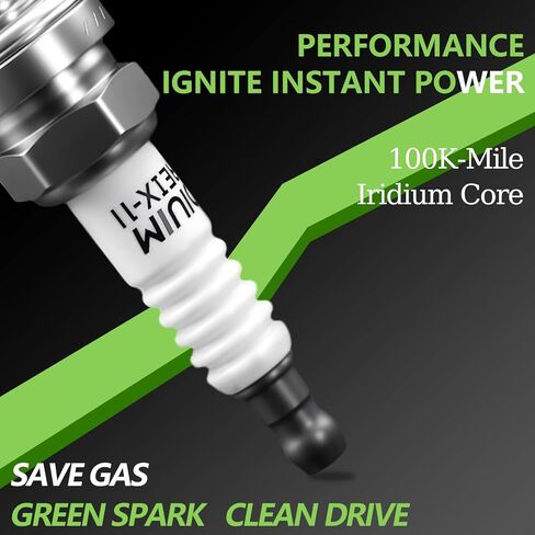 Set of 4 PCS Ignition Spark Plug Wires SOA430Q124 55004 RC-FX101 & 4 Iridium Spark Plugs Set Compatible with Subaru Outback Forester Impreza Legacy Saab 9-2X H4 2.5L 2005-2010# 671-4305 22453AA140 in Saudi Arabia
