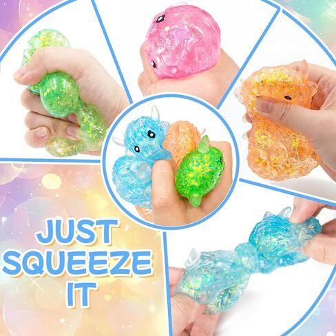 4Pack Highland Cow Squishy Fidget Toys,Glitter Slow Rising Maltose Sensory Squeeze Toys for Anxiety Relief,Cute Soft Autism Stress Toys for Kids & Adults,Birthday Gift Party Favors Sock Stuffers in Saudi Arabia