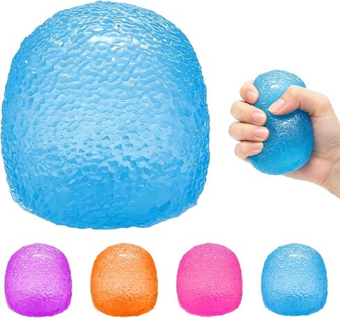 Gumdrop Squishy Toys, Glitter Squishy Fidget Toys Stress for Teens and Adults, Super Solid Squeeze Ball, Sensory for Stress Relief, Birthday, Easter Basket Stuffers and Party Favors (Pink) in Saudi Arabia