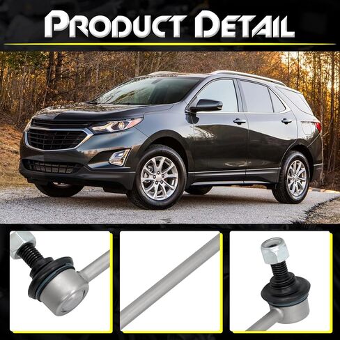 2PCS Zinc Nickel Alloy Front Stabilizer Sway Bar End Link, Compatible with Chevy Equinox, Captiva Sport ＆ GMC Terrain ＆ Pontiac Torrent ＆ Saturn Vue ＆ Suzuki XL-7, K750188 K750189 in Saudi Arabia
