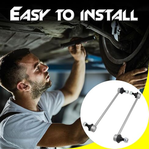 2PCS Zinc Nickel Alloy Front Stabilizer Sway Bar End Link, Compatible with Chevy Equinox, Captiva Sport ＆ GMC Terrain ＆ Pontiac Torrent ＆ Saturn Vue ＆ Suzuki XL-7, K750188 K750189 in Saudi Arabia