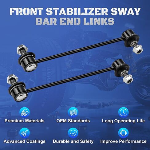 K750032 Front Stabilizer Sway Bar End Links Compatible with 2007 2008 2009 2010 2011 2012 Hyundai Elantra & Kia Optima Rondo Magentis, 2010-2013 Kia Forte Forte5, Set of 2 in Kuwait